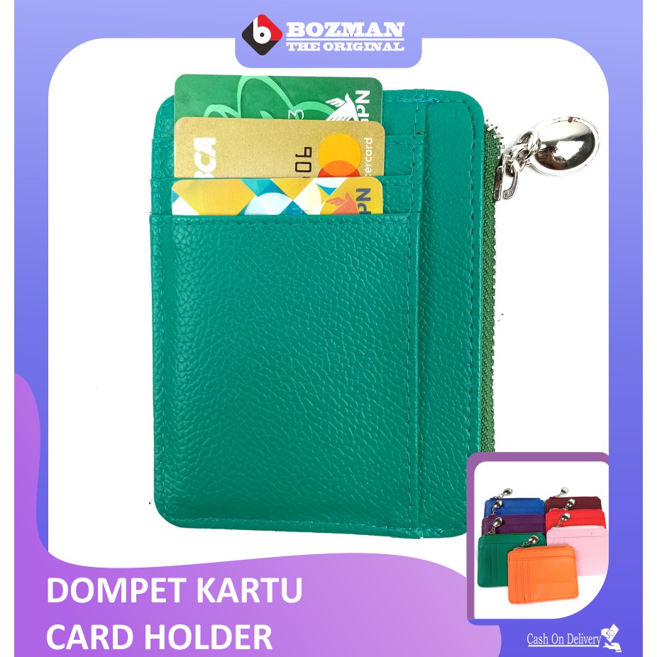 Dompet Kartu Wallet Card Holder Kulit PU Leather Premium