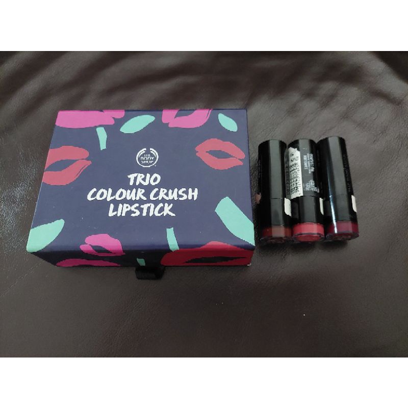 Lipstik Matte The Body Shop Trio Color Crush