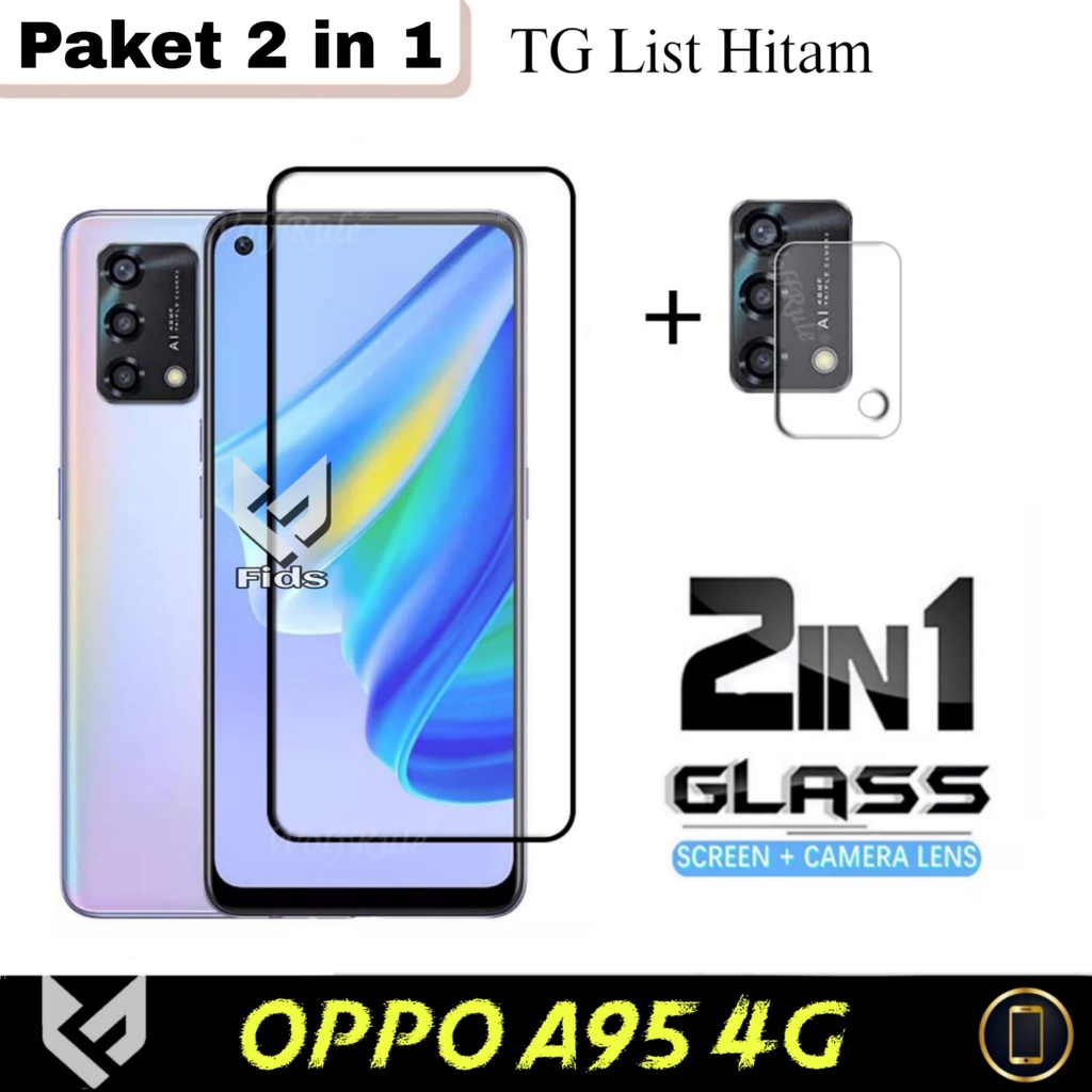 (PROMO PAKET 2IN1) Oppo A74 4G A95 4G F19 F19s 4G Anti Gores Layar Free Anti Gores Camera Belakang Handphone Premium