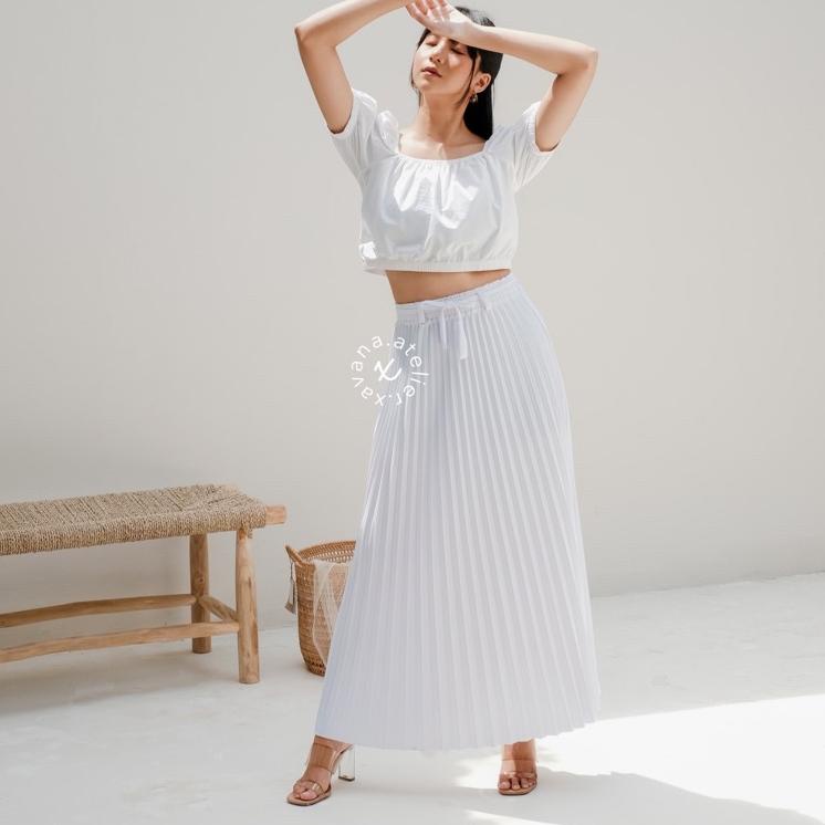 Bagus Dipakai.. Rok Plisket Premium Tebal BY XAVANA.ATELIER