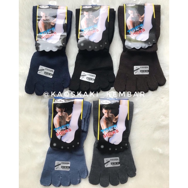 Satu Pasang Kaos Kaki 5 Jari / Lima Jari Unisex Import