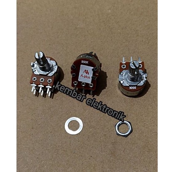 Potensio Streo Klik As Pendek 50K