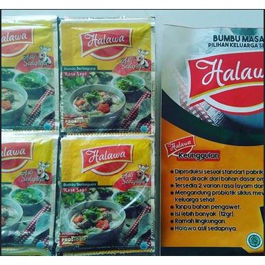 HALAWA bumbu masak Probiotik Siklus 12 gram NON MSG