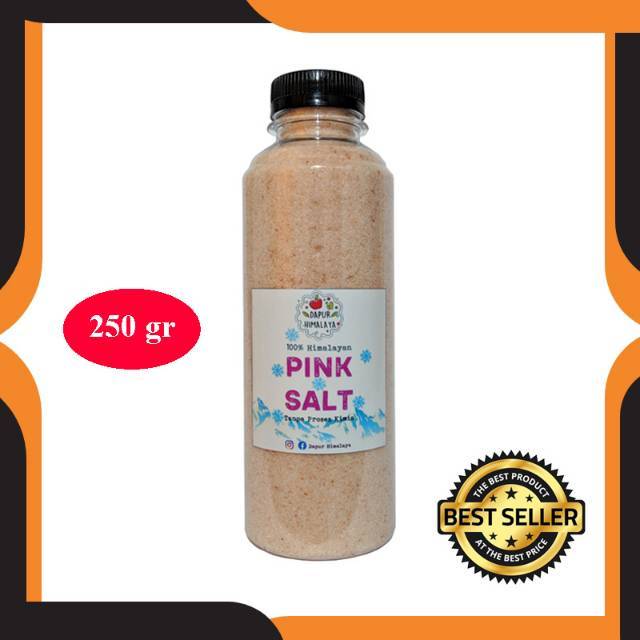 

GARAM HIMALAYA 250G ASLI GAREM GUNUNG HIMALAYAN PINK SALT 250 G ORGANIC HIMSALT ORGANIK BOTOL