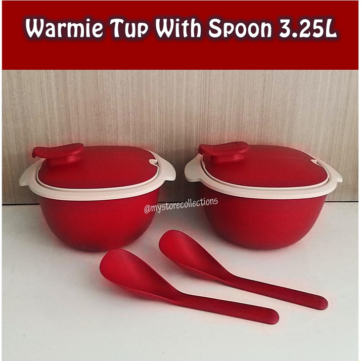 Warmie Tup With Spoon 3.25l (1 Pcs) Wadah Saji Tupwr