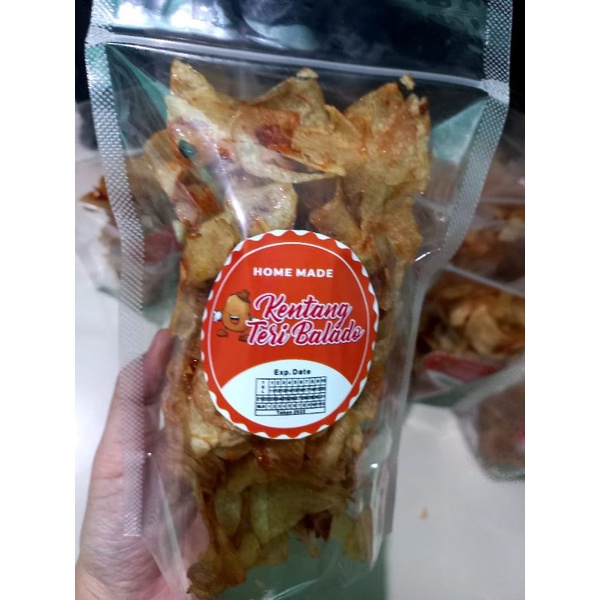 

TERMURAAAH ! Kripik Kentang Teri Balado.Kentang mustofa