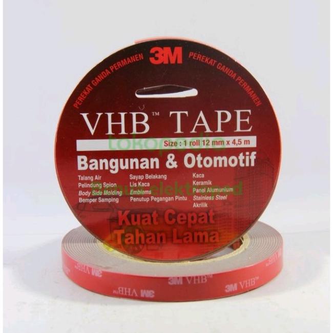 

Harga Grosir Promo 3M VHB Double Tape Automotive 4900 12mm x 4,5M CA70