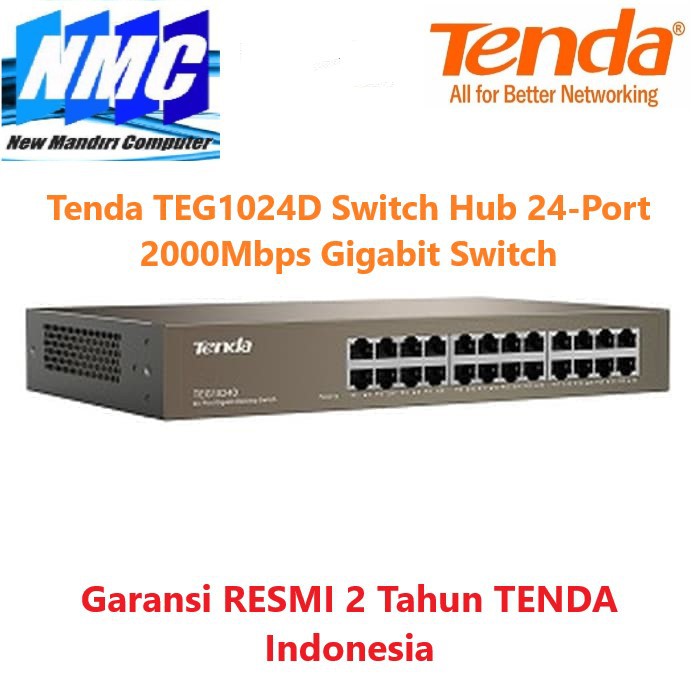 Tenda TEG1024D 24-Port 10/100/1000 Gigabit Switch