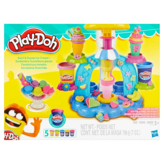Play-Doh Sweet Shoppe Swirl and Scoop Ice Cream Playset
