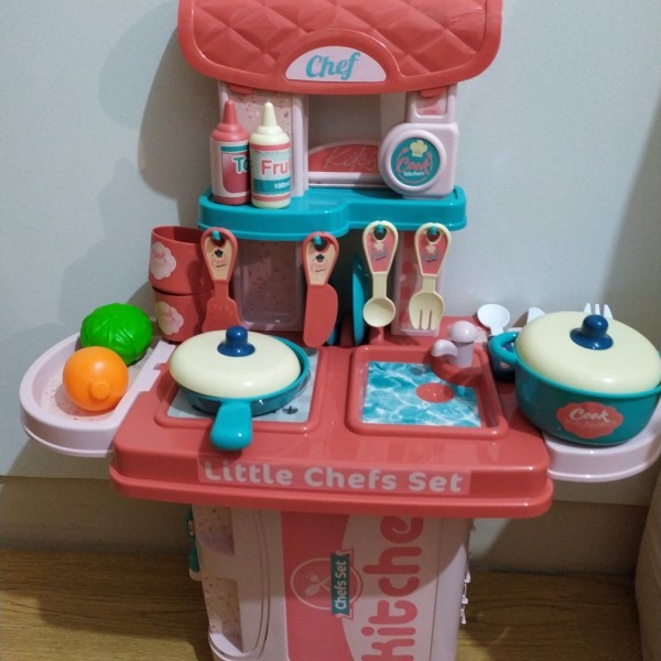 BEST SELLER Mainan Montessori Anak Perempuan 3 4 5 Tahun Mainan Belajar Masak Masakan set / Kitchen 3in1 Play Set Little Chefs Set No.A333-26  - Kado Mainan Anak Perempuan Murah Mainan Dapur