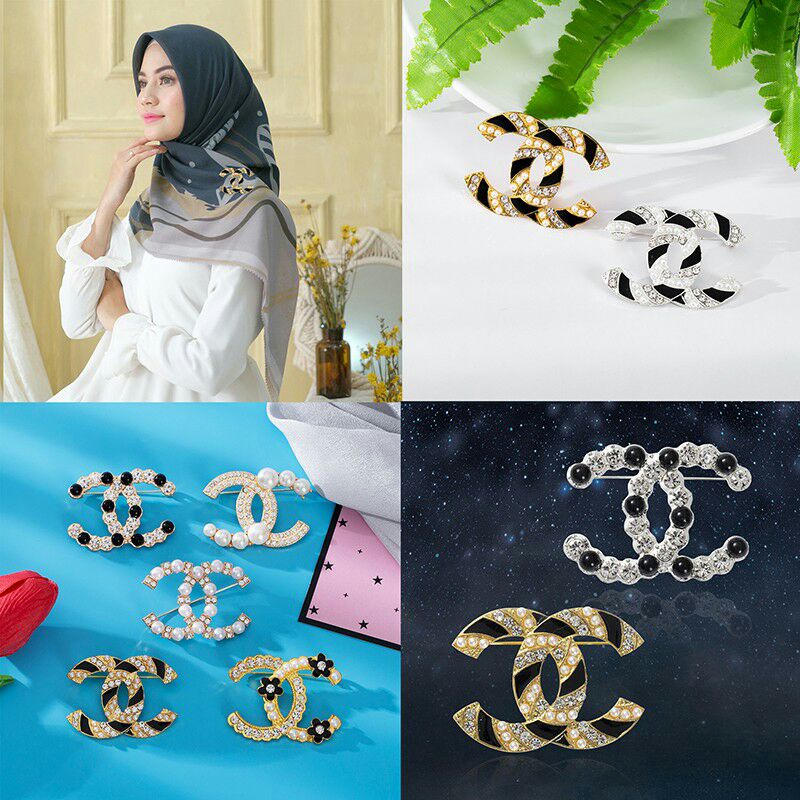 Bros merk murah elegant / bros dada fashion wanita hijab / bros pesta