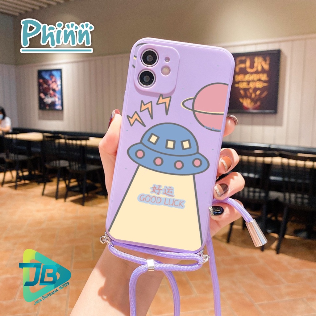 SOFTCASE SILIKON SLINGCASE TALI LANYARD STRAP PHONE MACARON PELINDUNG KAMERA PHINN OPPO VIVO SAMSUNG XIAOMI REALME IPHONE ALL TYPE JB5316