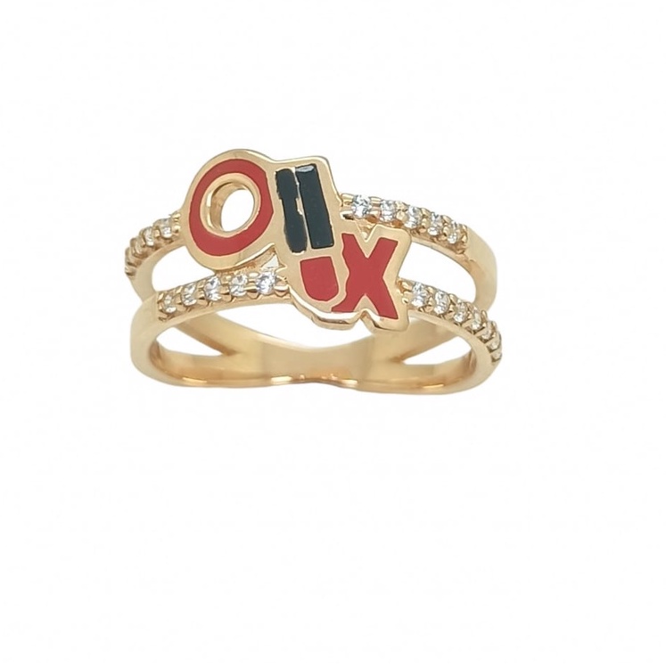 Cincin Rosegold 2Stack Betty Boop Collection-Kiss Series RI210770 SDW Gold 18K  755