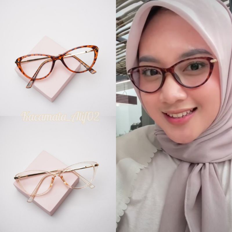 Kacamata cat eye kecil 9011 | kacamata photocromic Antiradiasi