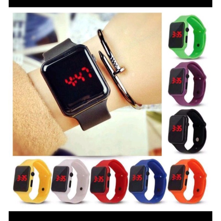 jam tangan LED ready makassar