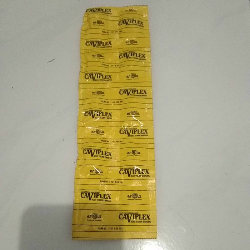 

Caviplex multivitamin strip isi 10 caplets