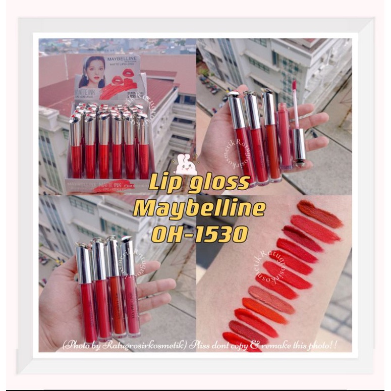 PER 12 PCS!!!LIP GLOSS MATTE MAYBELLINE OH-1530