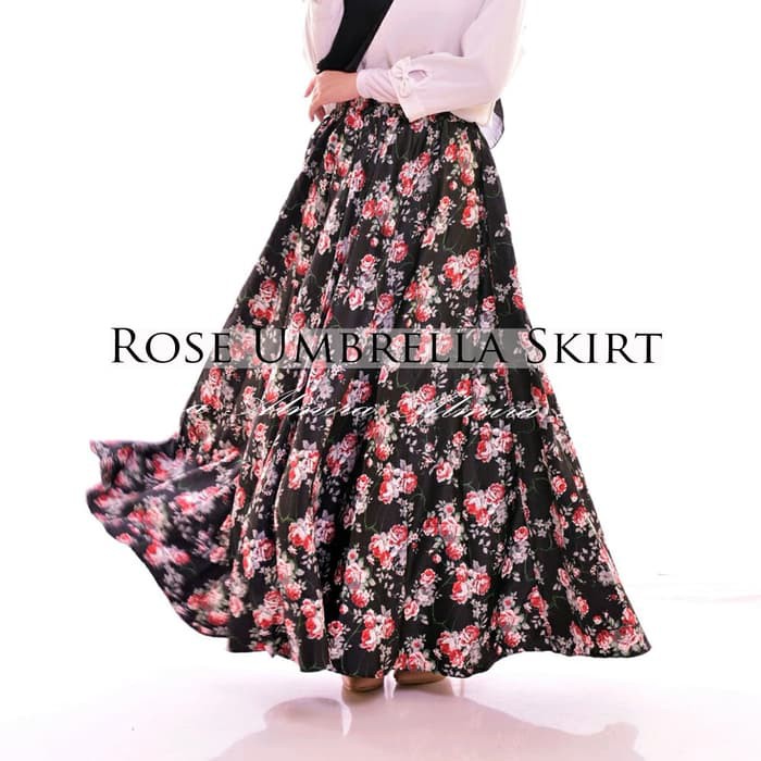 UMBRELLA SKIRT / ROK SIMPLE / ROK MOTIF / ROK HYGET MOTIF BUNGA