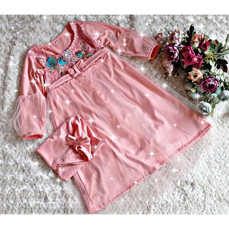 GAMIS ANAK BROKAT NAGITA (komplit dengan jilbab)