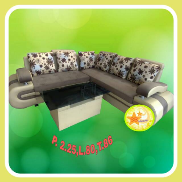 SOFA BANDUNG MINIMALIS  - BLOSSOM + MEJA (BANDUNG)