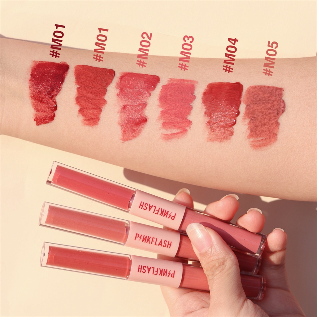 PINKFLASH 2 IN 1 DOUBLE SENSE EFFECT LIQUID MATTE VELVET #Doublesense