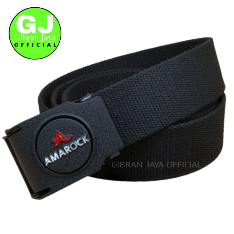 Gesper Ikat Pinggang Katun Polos  Kepala Putar Pria