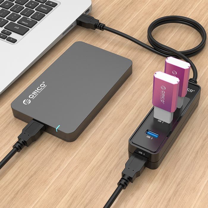 ORICO W5PH4-3S 4-Port USB3.0 Ultra-Mini HUB