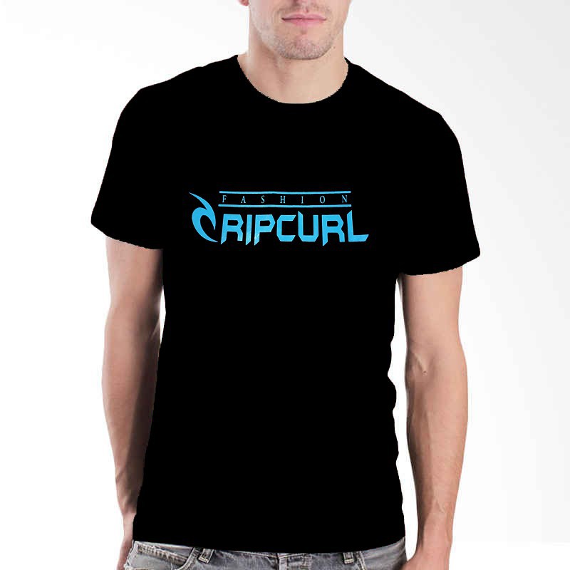 GROSIR  RIPCURL Kaos distro eceran hitam XXL big size jumbo semi katun cotton motif tulisan