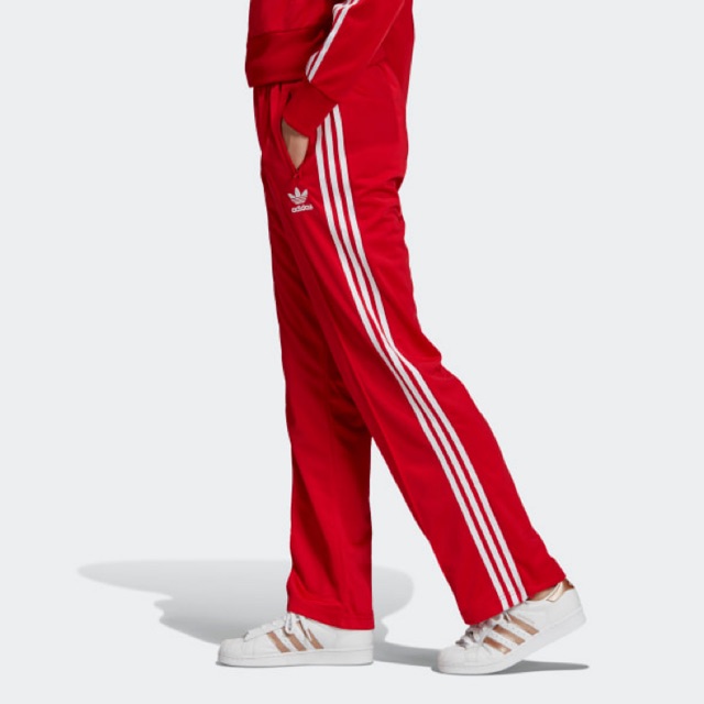 adidas firebird pants red