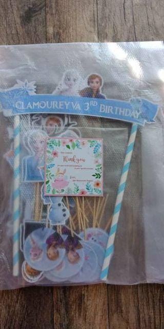 Topper Birthday Cake Frozen / Frozen 2