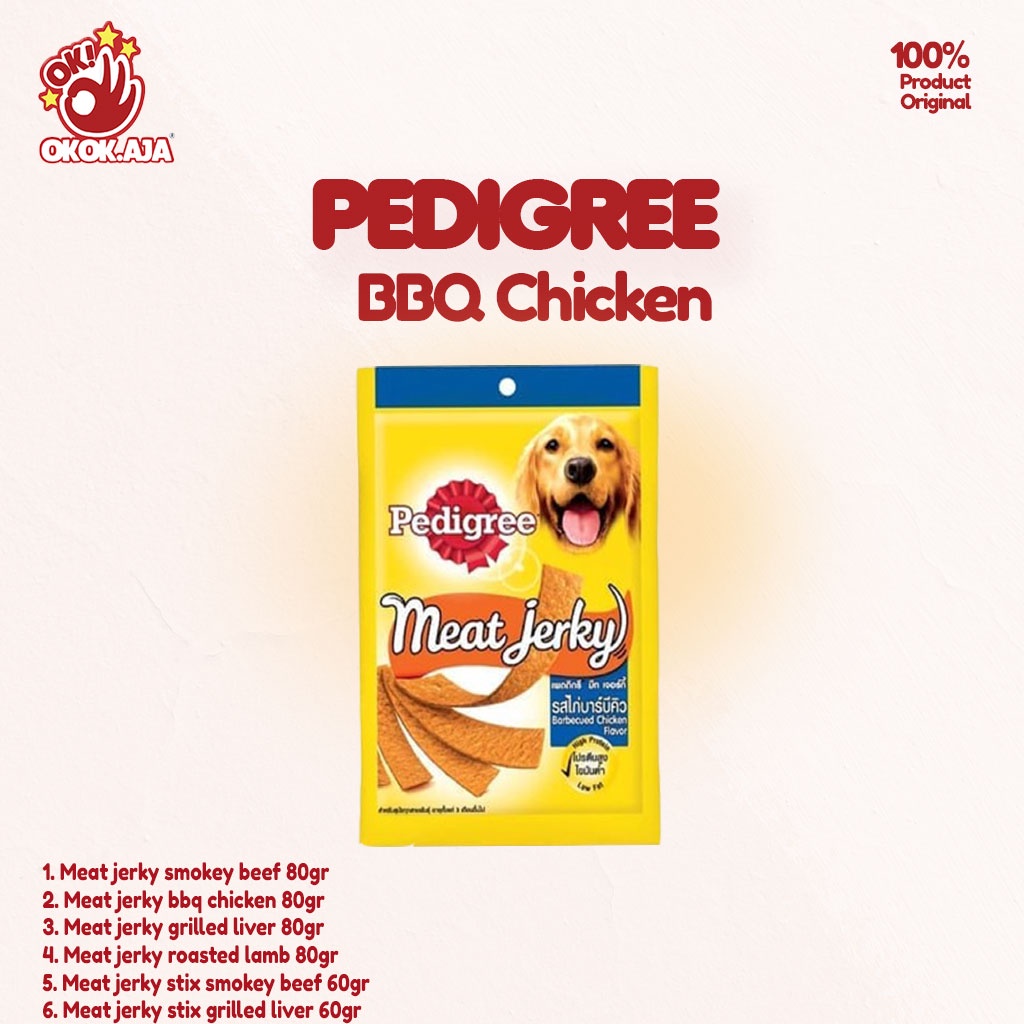 PEDIGREE MEAT JERKY - Cemilan Snack Anjing murah