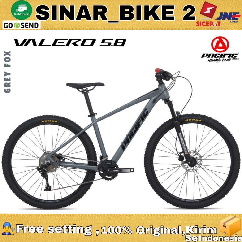Sepeda Gunung MTB 27.5 Inc PACIFIC VALERO 5.8 Alloy 2x9 Speed Hidrolik