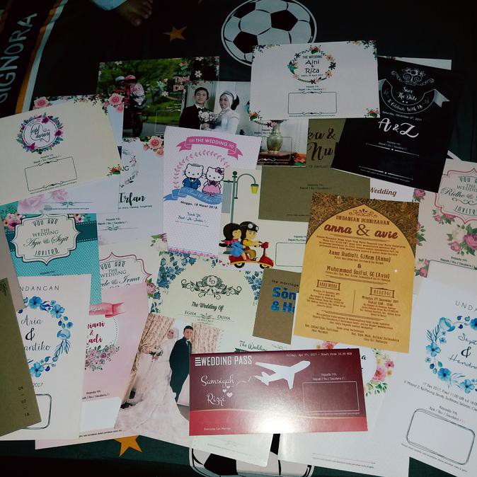 NEW PRODUCT 15 Pcs Sample Undangan / Contoh Undangan Pernikahan AR47