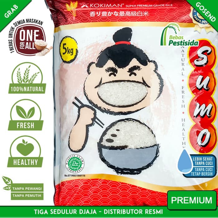 

HOT SALE BERAS SUMO SUPER PREMIUM 5KG !!