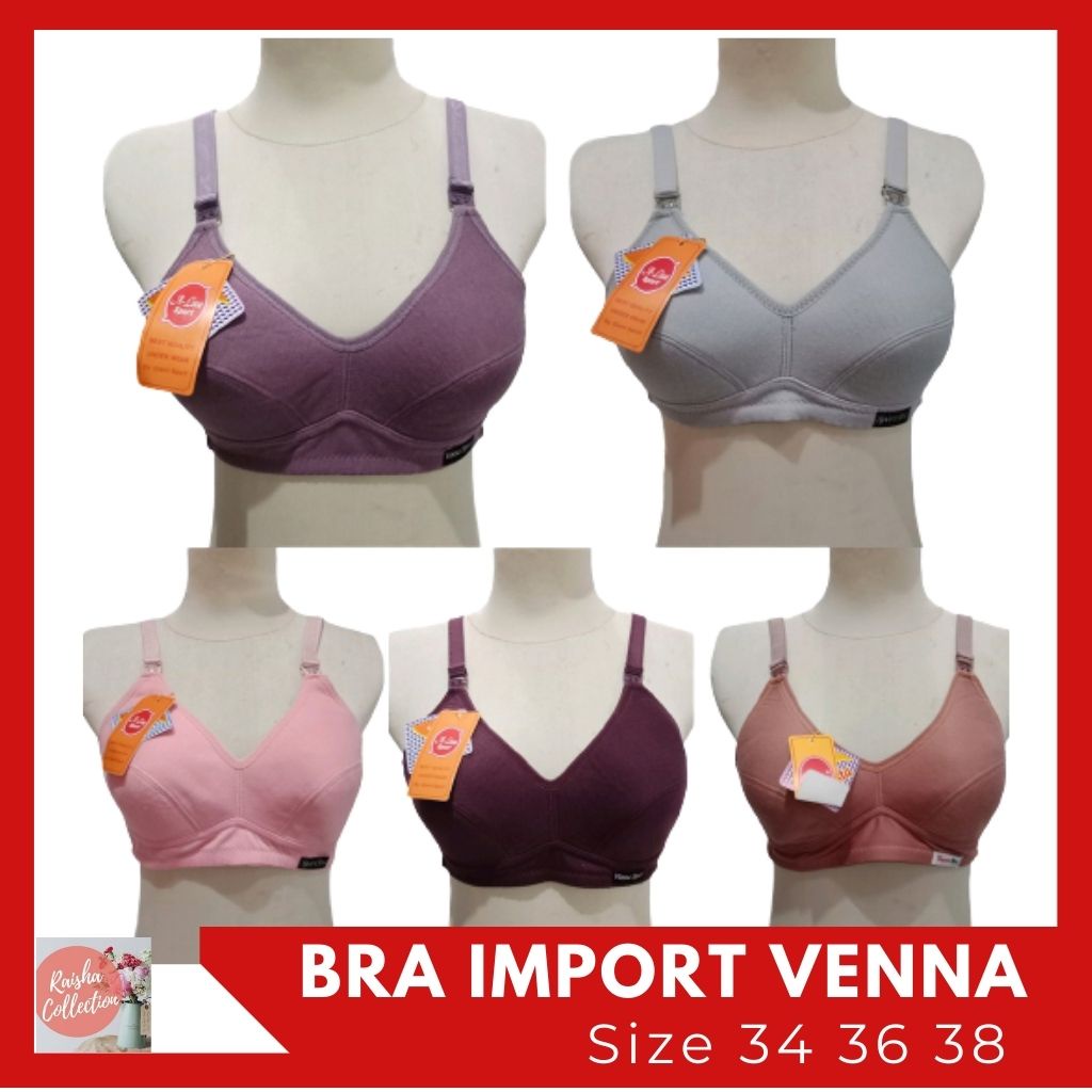 Rc Bra Bh Sport Import Merk Venna Dewasa Remaja Tanpa Busa dan Tanpa Kawat