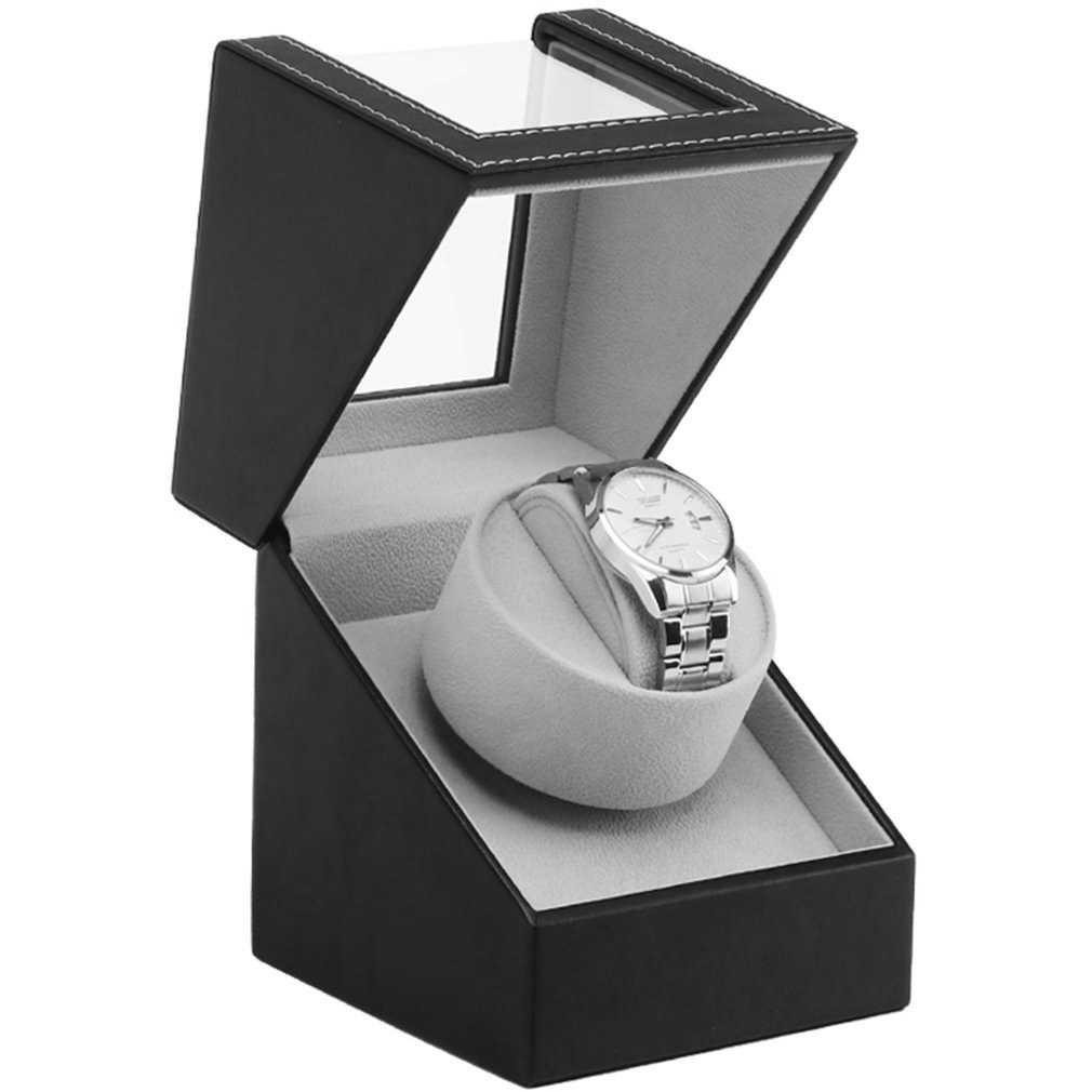 Qiwatch Kotak Display Jam Tangan Automatic Winding Watch Box - W125-B [Hitam]