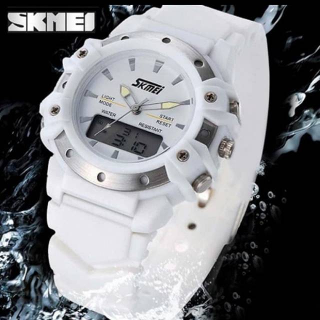 Jam Tangan Wanita Digital SKMEI 0821 WHITE Water Resistant 30M