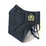 MASKER TOMO LOGO TNI POLRI REPLI LIFEMASK CARBON AKTIF ANTI BAKTERI BISA DI CUCI DESAIN 3D FIT