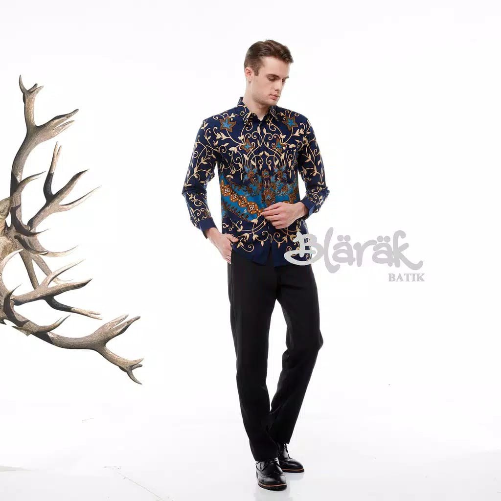 BATIK PRIA LENGAN PANJANG MOTIF TERBARU MEREK BLARAK-TERIMA PESANAN SERAGAM
