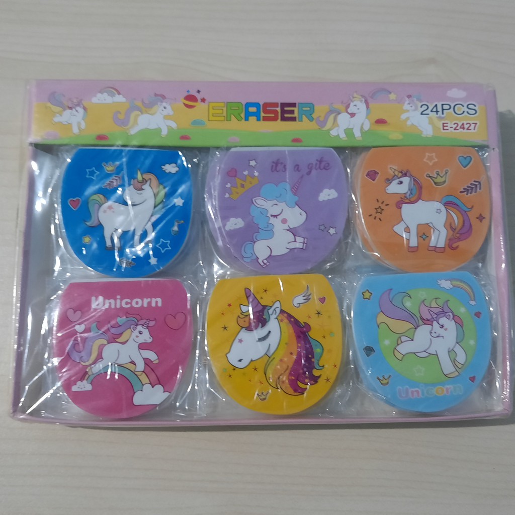 

Penghapus/ setip unik lucu fancy Unicorn E 2427 ( 1 pak/ 24 pcs)