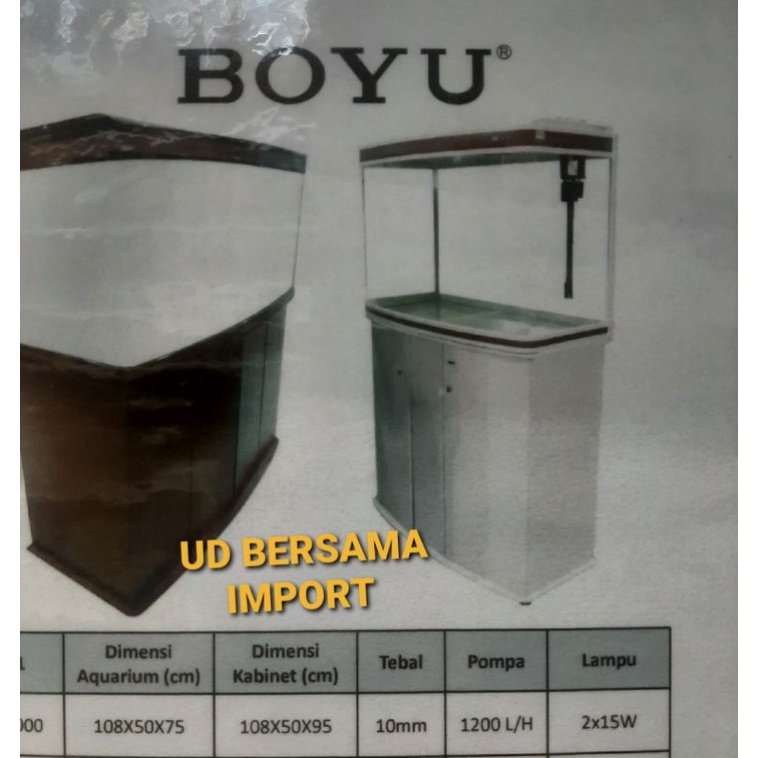 aquarium besar boyu akuarium cabinet set 302 liter