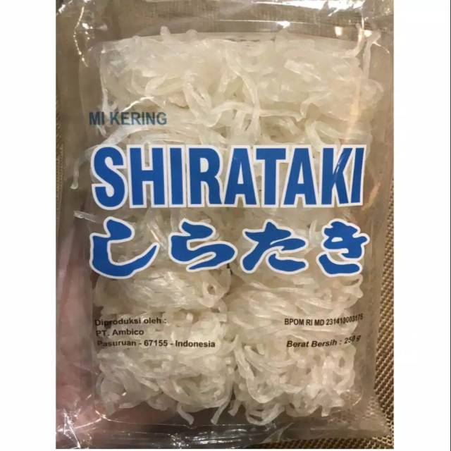 

Dry Shirataki/Mie Kering Shirataki 250GR