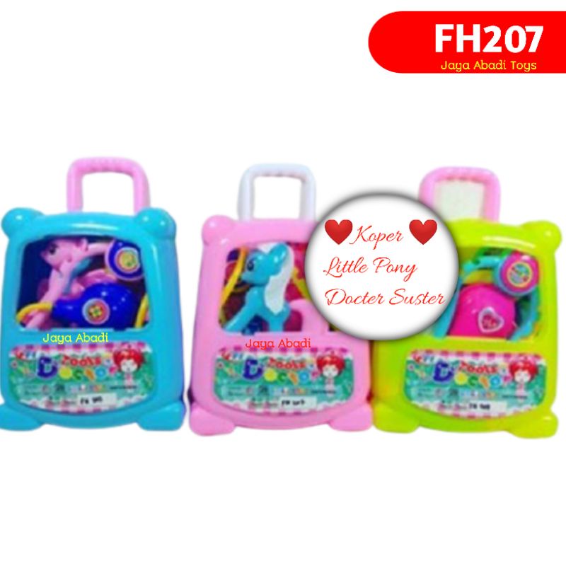 FH 207 - Mainan Dokter Koper Roda Kuda Poni Little Pony FH207