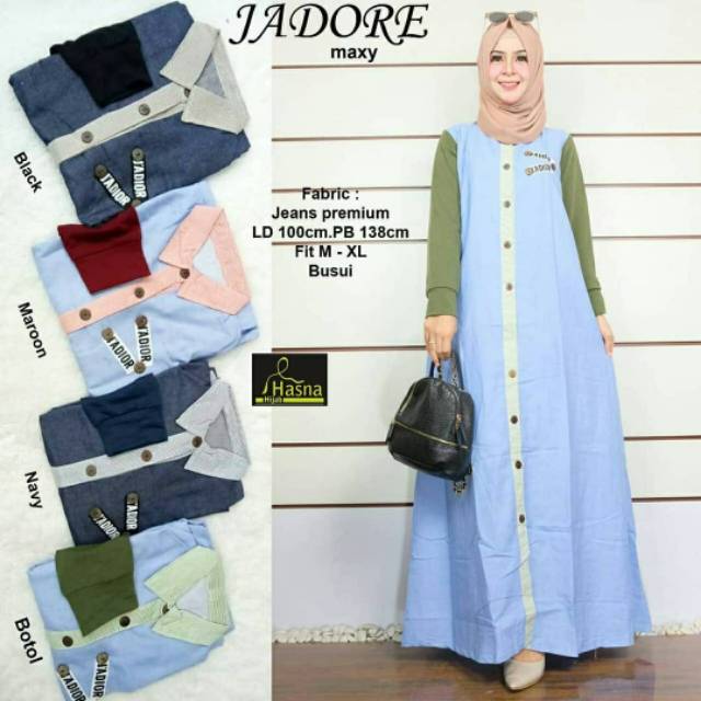 Jadore Maxy, maxi dress, dress muslim, gamis, gamis casual, dress casual, gamis casual,kekinian,ootd