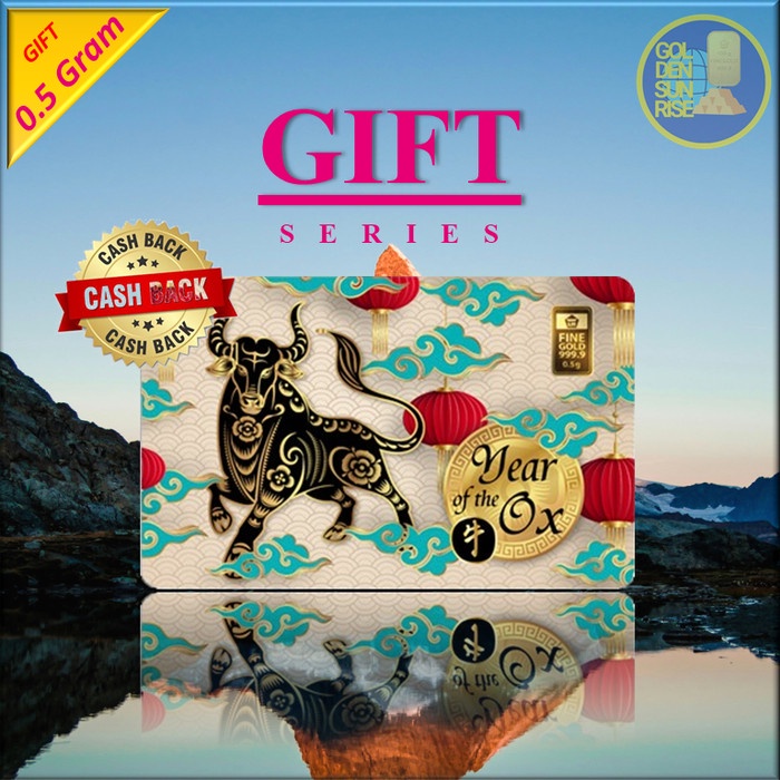 Logam Mulia Emas Antam 0.5 Gram Gift Series Year Ox
