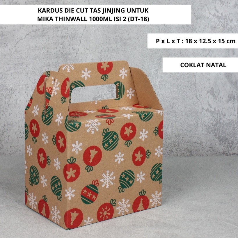 

(10pcs) DUS JINJING NATAL KOTAK PACKAGING MIKA THINWALL 1000 ML ISI 2 BOX TENTENG DIE CUT KARDUS KEMASAN MIKA THINWALL 1000ML PACKAGING HAMPERS MERRY CHRISTMAS XMAS