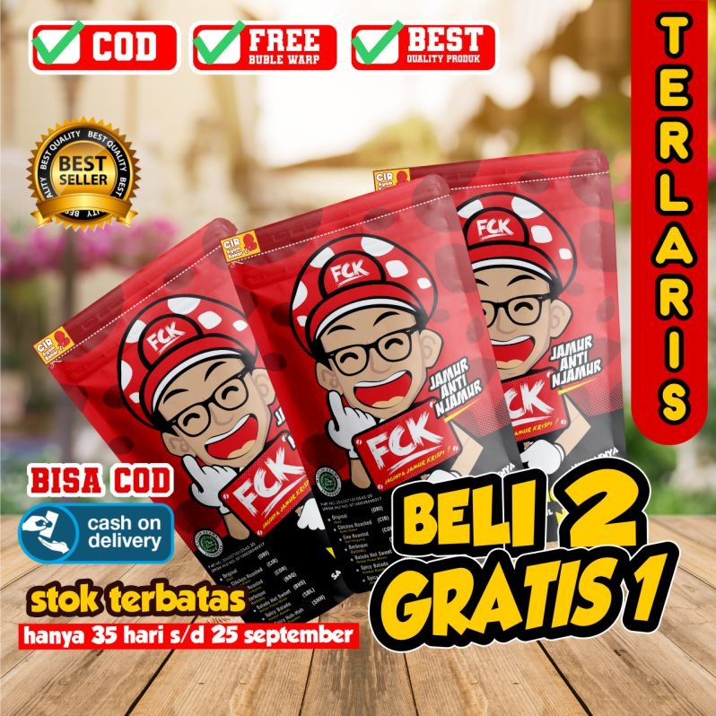 JAMUR CRISPI FCK / JAGUNG BAKAR / CAMILAN RINGAN / KERIPIK RENYAH / SEBLAK INSTAN TOPING