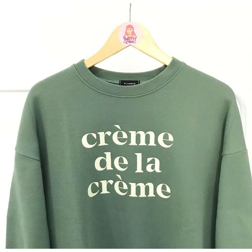 SWEATER WANITA CREME DE LA CREME MINT TEBAL TERBARU,