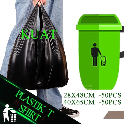 Kantong Plastik HD Plong / Plastik Kresek Packing 40X65CM Ekonomis Isi 50 Lembar Tebal Grosir