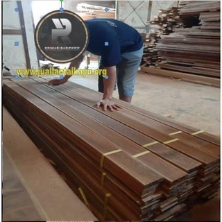 Jual Lantai Kayu Decking Kayu Bengkirai Panjang Cm Lantai Papan